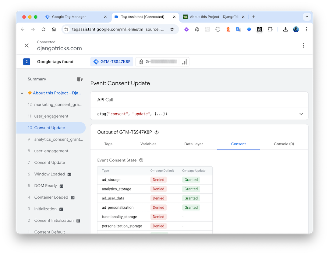 GTM Tag Assistant