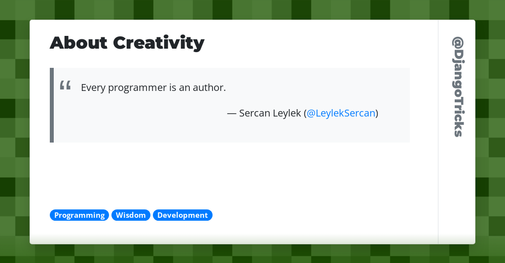 About Creativity