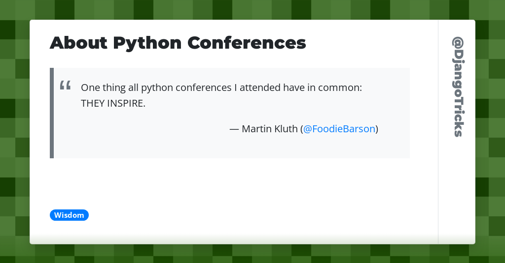 About Python Conferences