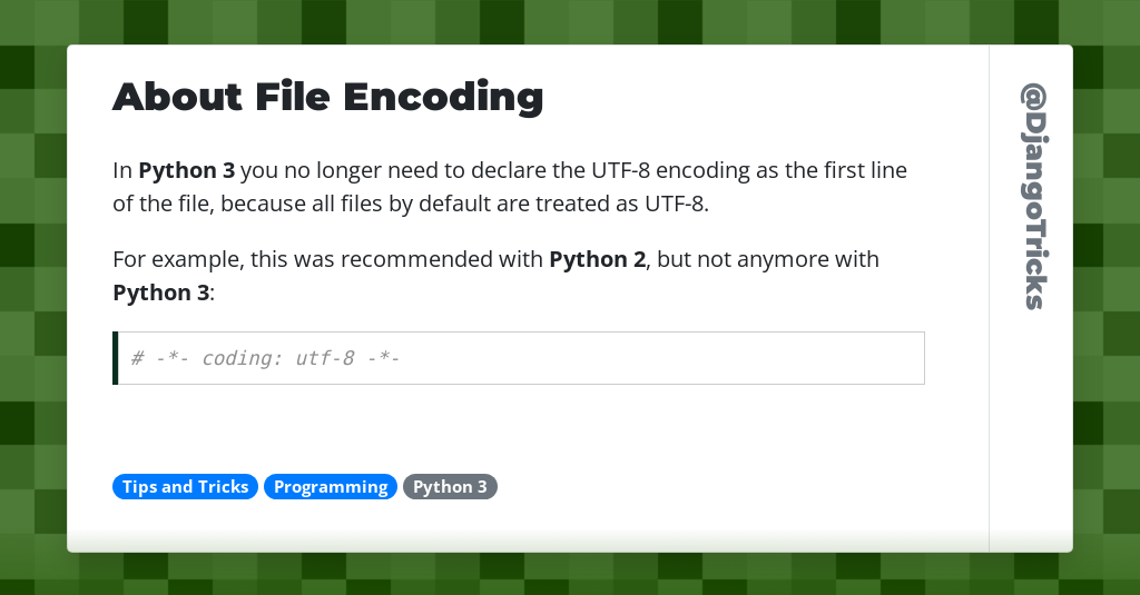 About File Encoding