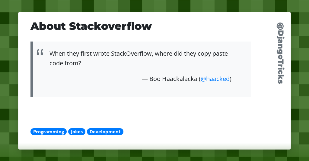 About Stackoverflow