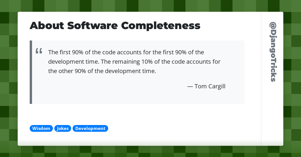 About Software Completeness