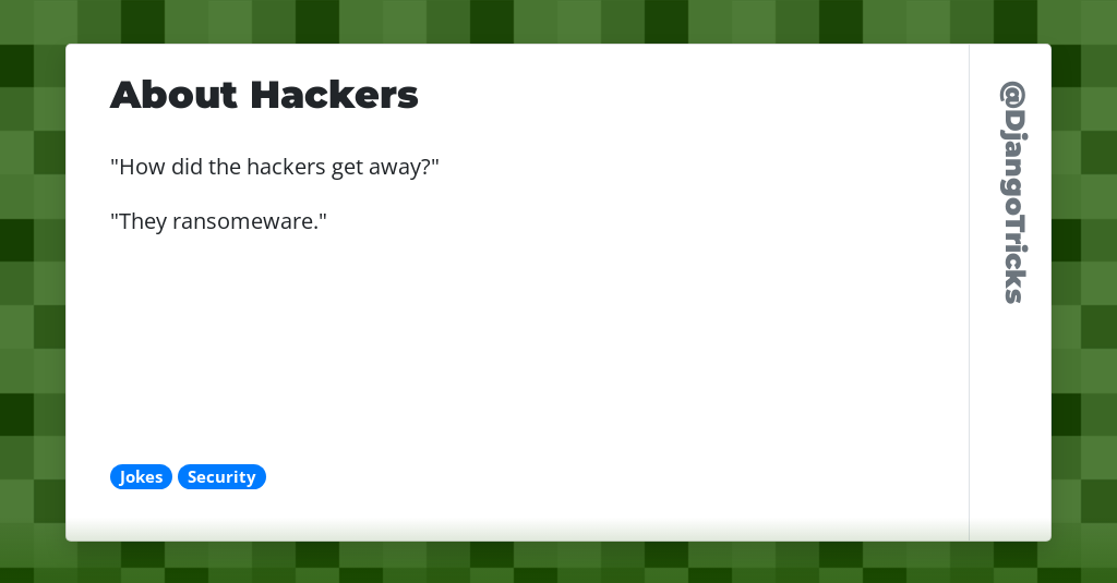 About Hackers