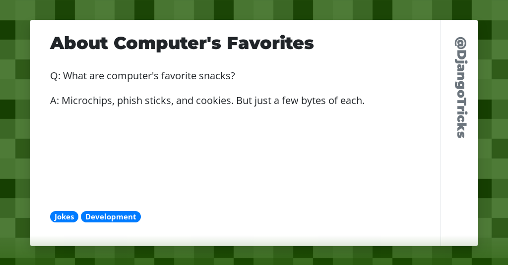 About Computer's Favorites