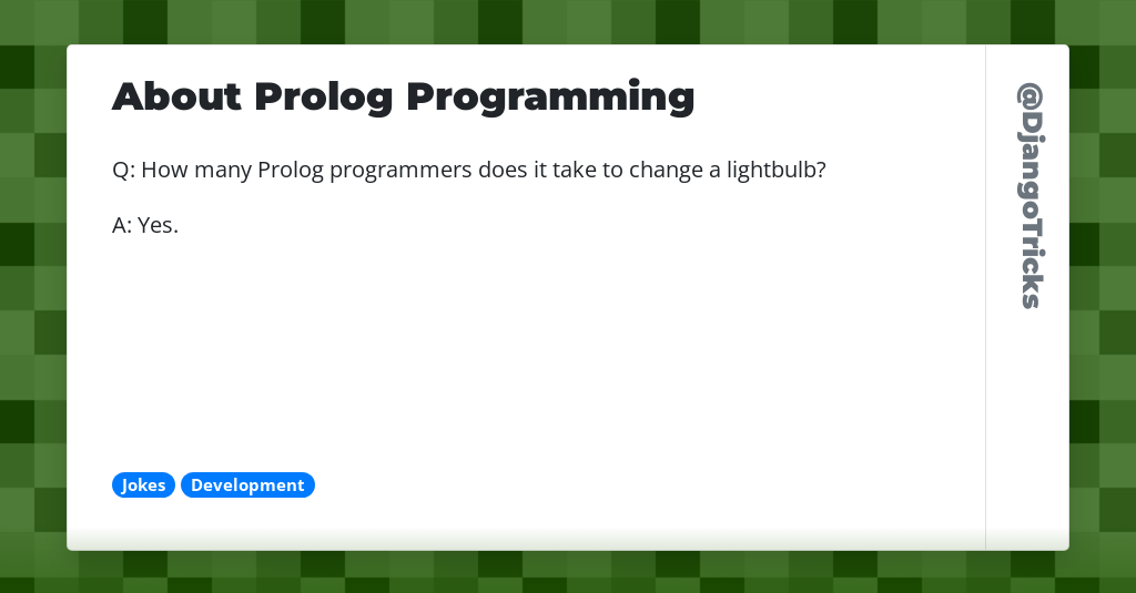 About Prolog Programming