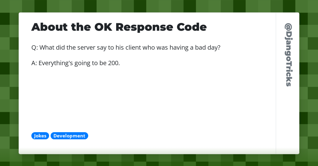About the OK Response Code