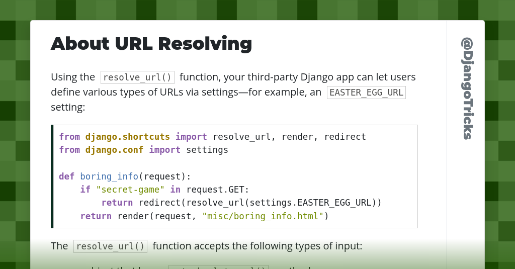 About URL Resolving