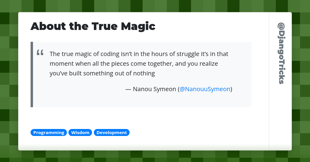 About the True Magic