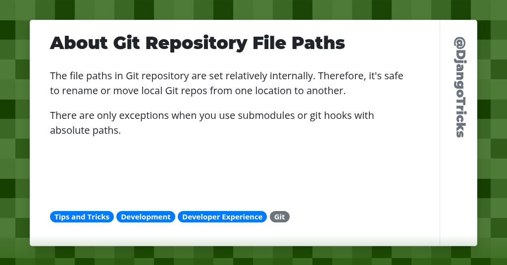 About Git Repository File Paths