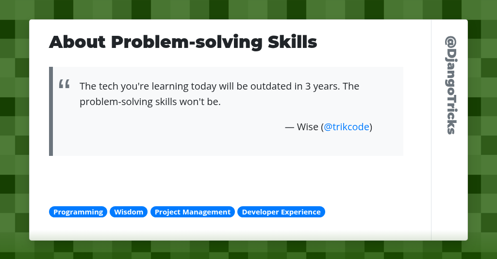 About Problem-solving Skills