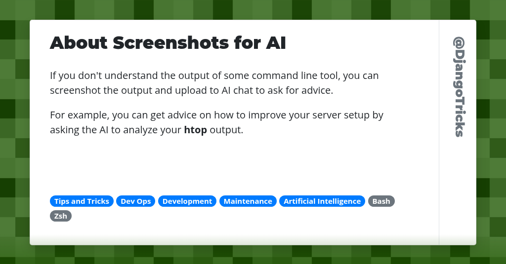 About Screenshots for AI