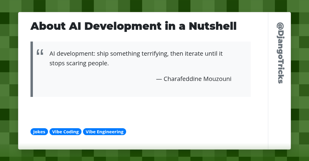 About AI Development in a Nutshell