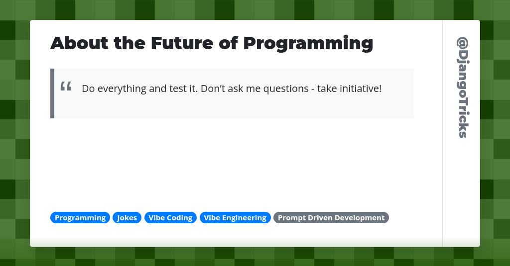 About the Future of Programming