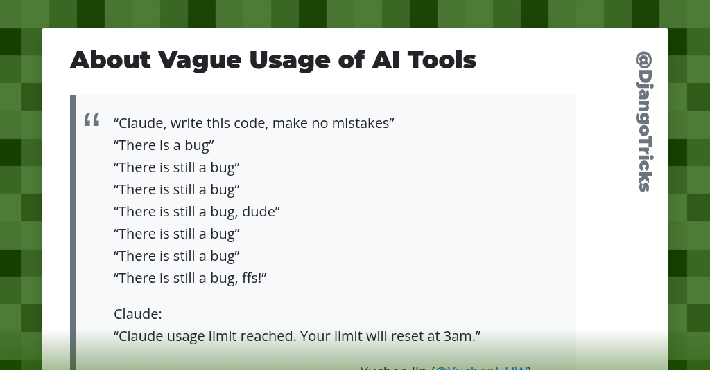 About Vague Usage of AI Tools